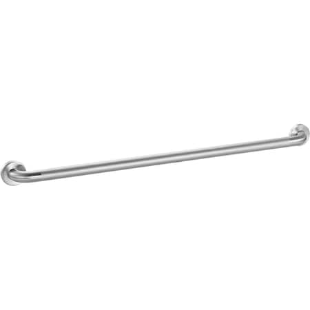 Straight Grab Bar, Peened Stainless Steel, 42W X 1-1/2 Dia.